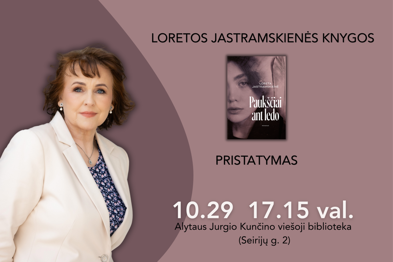 Loretos Jastramskienės knygos „Paukščiai ant ledo“ pristatymas